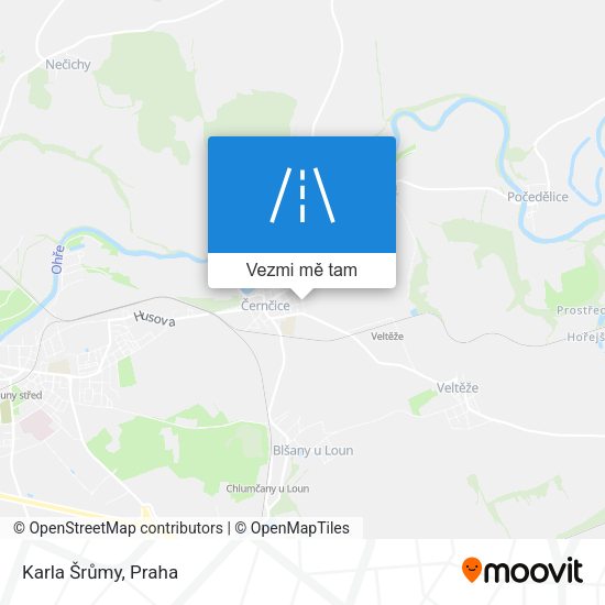 Karla Šrůmy mapa