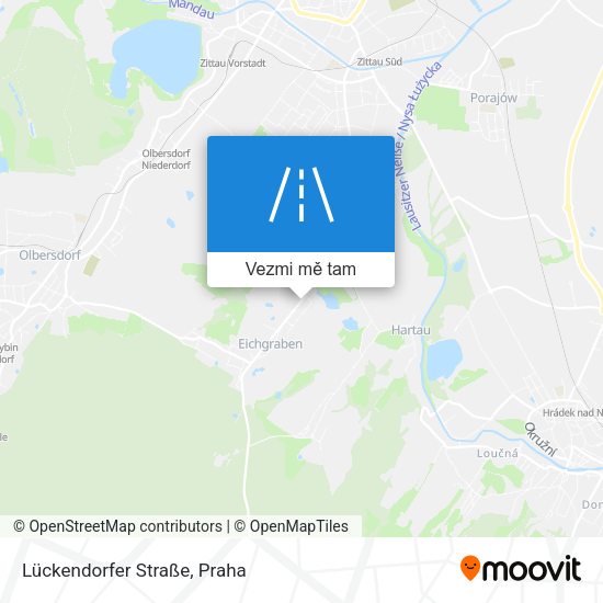 Lückendorfer Straße mapa