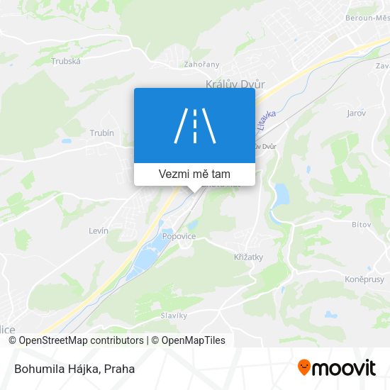 Bohumila Hájka mapa