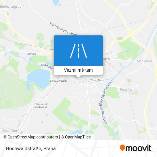Hochwaldstraße mapa