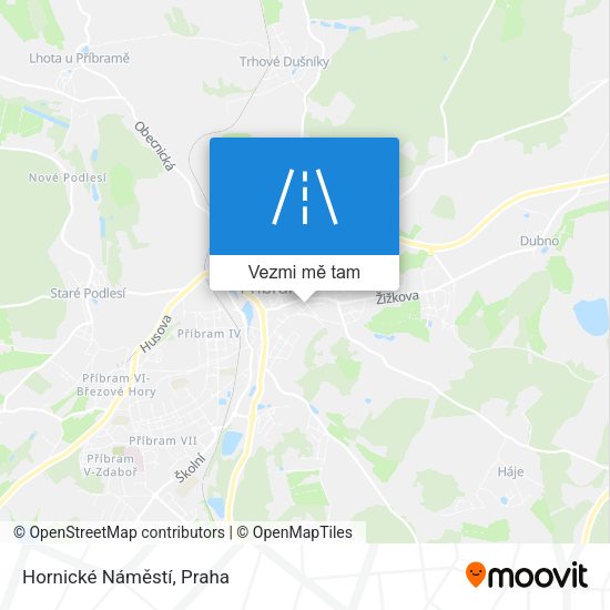 Hornické Náměstí mapa