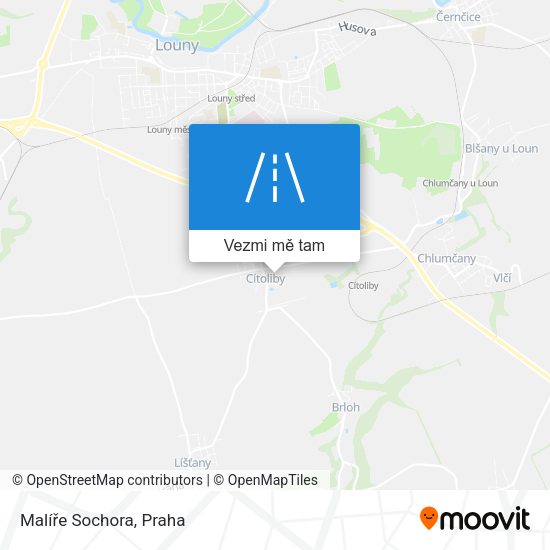 Malíře Sochora mapa