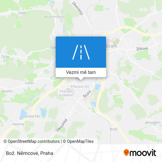 Bož. Němcové mapa