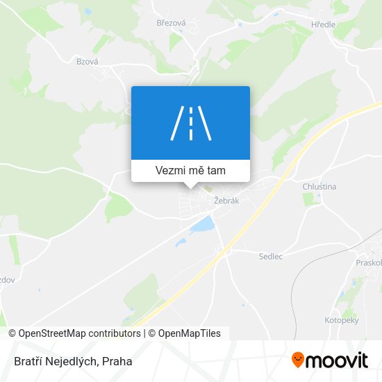 Bratří Nejedlých mapa