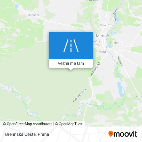 Brennská Cesta mapa