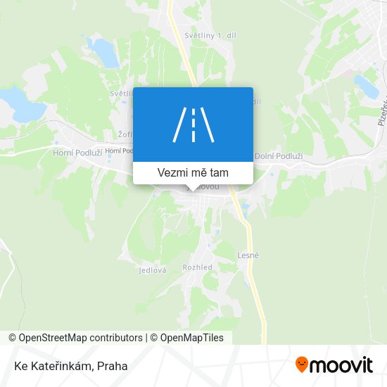 Ke Kateřinkám mapa