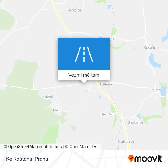 Ke Kaštanu mapa