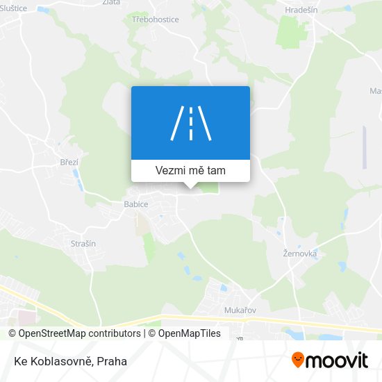 Ke Koblasovně mapa