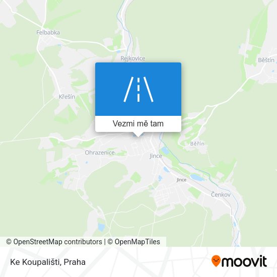 Ke Koupališti mapa