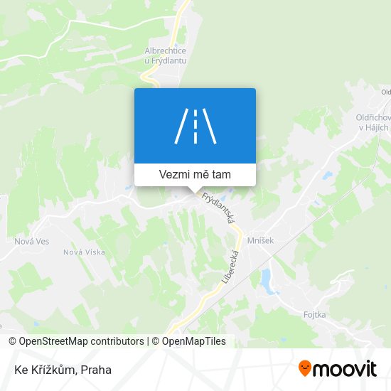 Ke Křížkům mapa