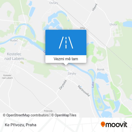 Ke Přívozu mapa