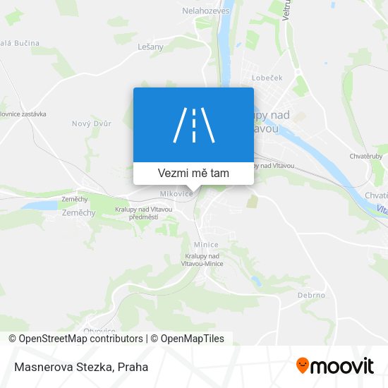 Masnerova Stezka mapa