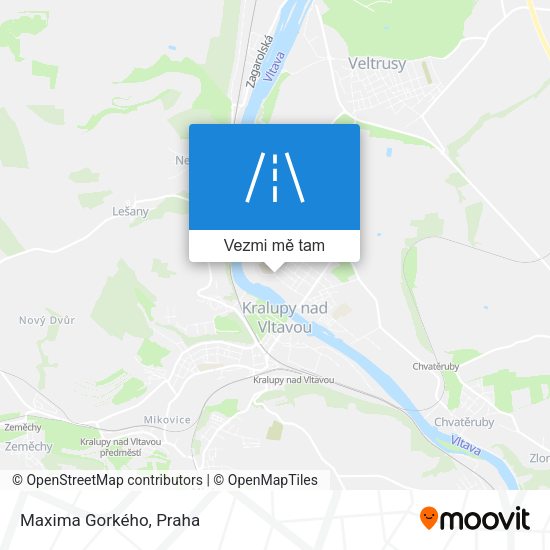 Maxima Gorkého mapa