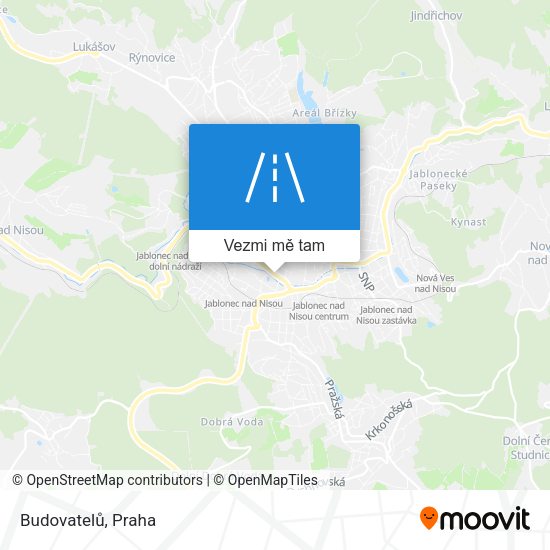 Budovatelů mapa