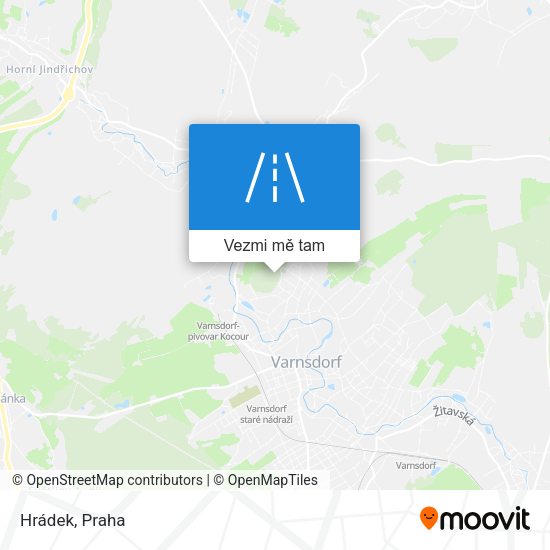 Hrádek mapa
