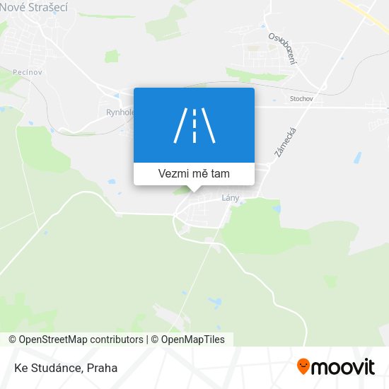 Ke Studánce mapa