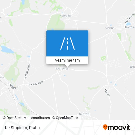 Ke Stupicím mapa