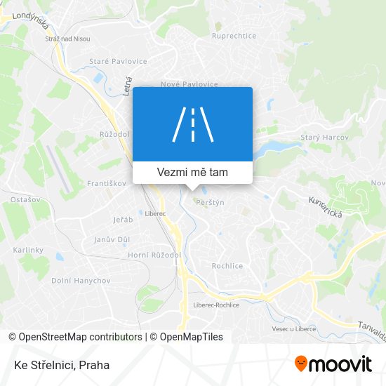 Ke Střelnici mapa