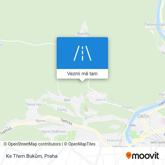 Ke Třem Bukům mapa