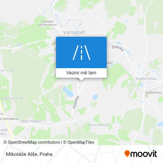 Mikoláše Alše mapa