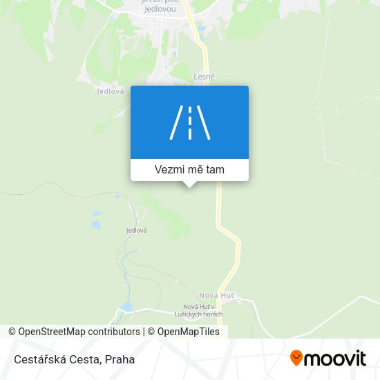 Cestářská Cesta mapa