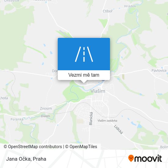Jana Očka mapa