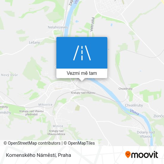 Komenského Náměstí mapa