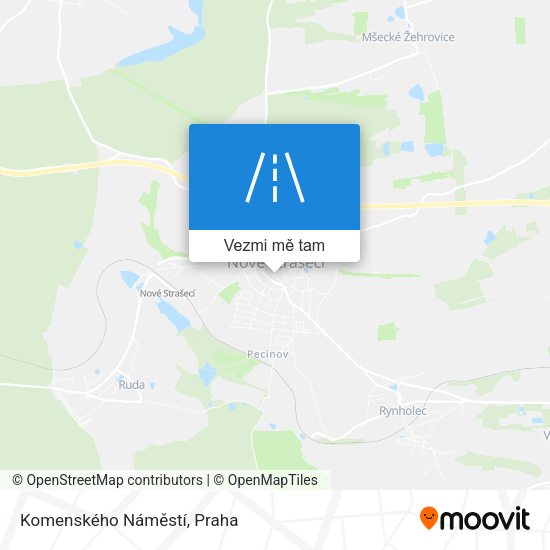Komenského Náměstí mapa