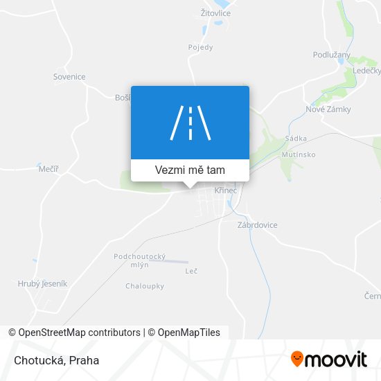 Chotucká mapa