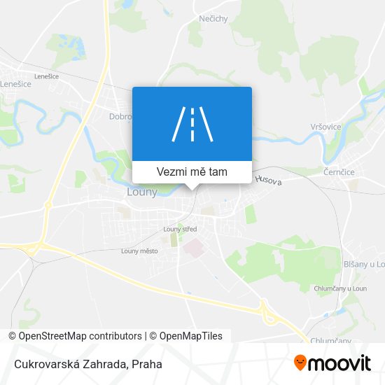 Cukrovarská Zahrada mapa