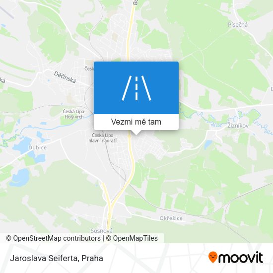 Jaroslava Seiferta mapa