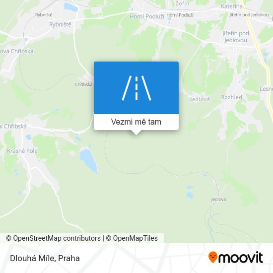 Dlouhá Míle mapa