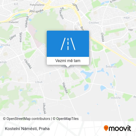 Kostelní Náměstí mapa
