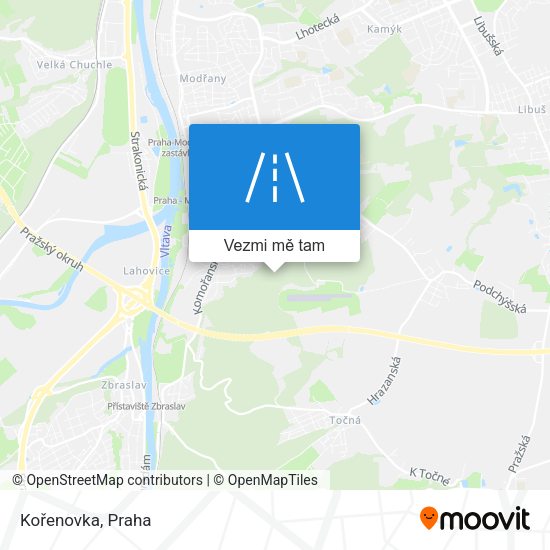 Kořenovka mapa
