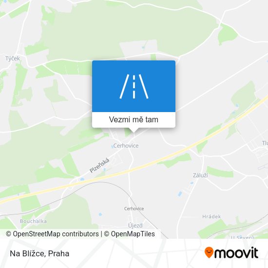 Na Blížce mapa