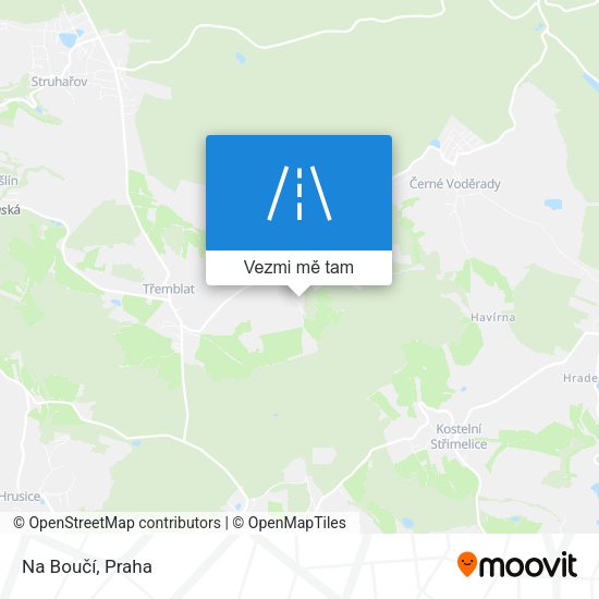 Na Boučí mapa