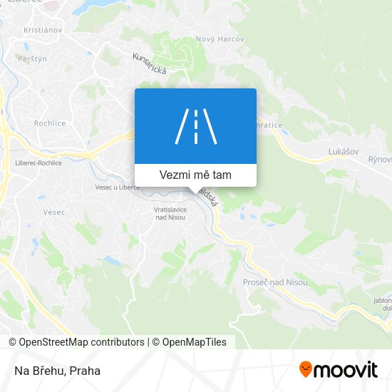 Na Břehu mapa