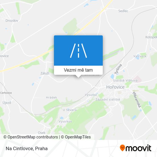 Na Cintlovce mapa