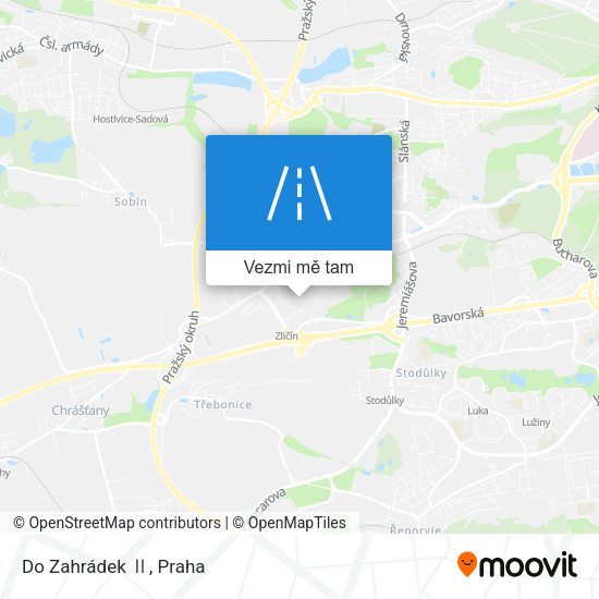 Do Zahrádek Ⅱ mapa