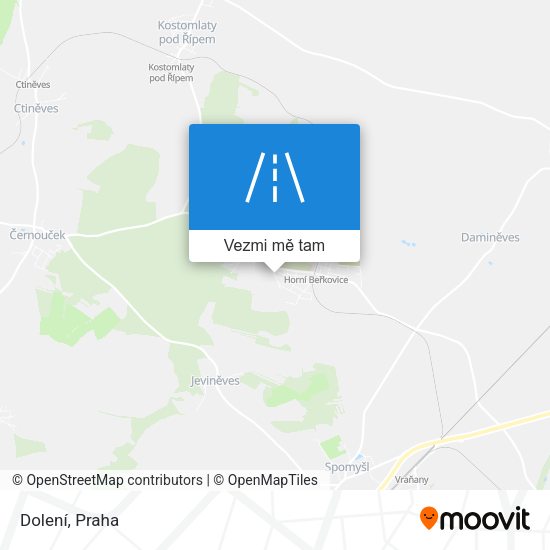 Dolení mapa