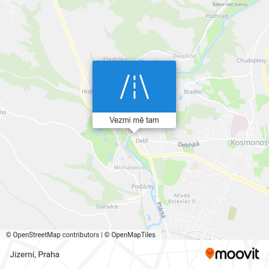 Jizerní mapa