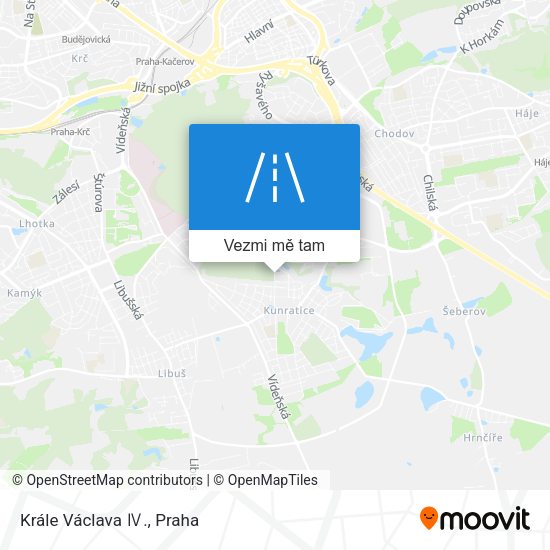 Krále Václava Ⅳ. mapa
