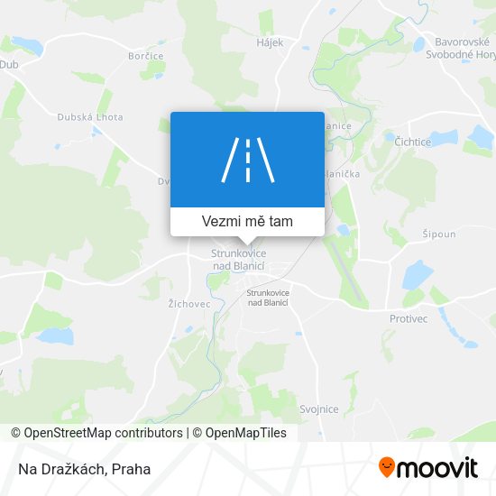 Na Dražkách mapa