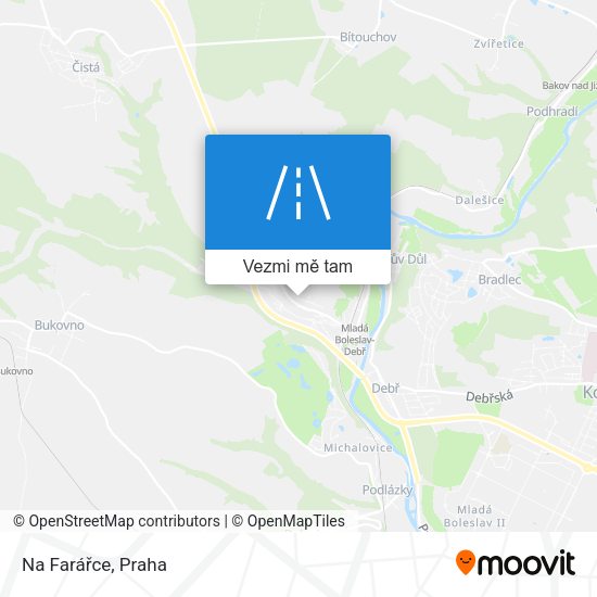 Na Farářce mapa