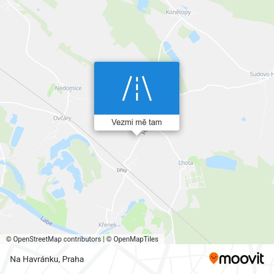 Na Havránku mapa
