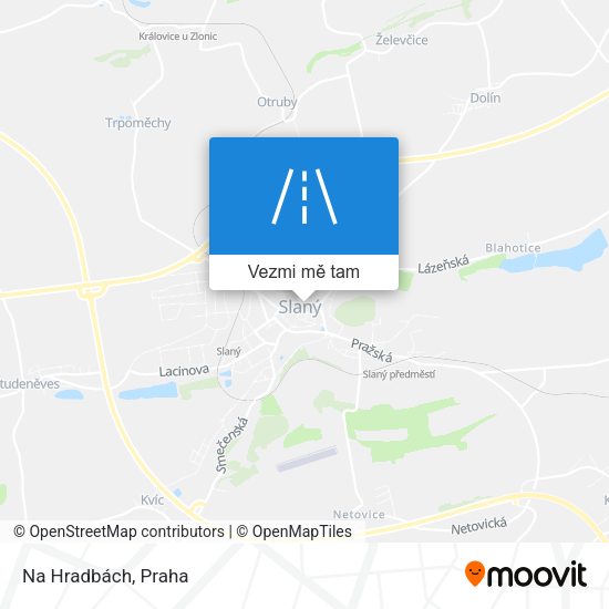 Na Hradbách mapa