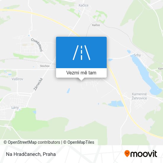 Na Hradčanech mapa