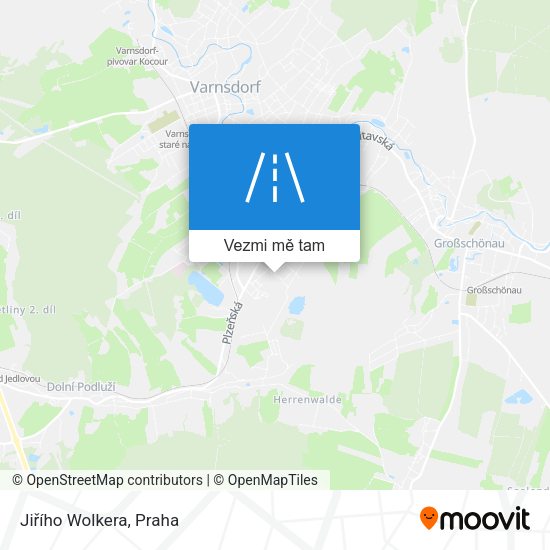 Jiřího Wolkera mapa
