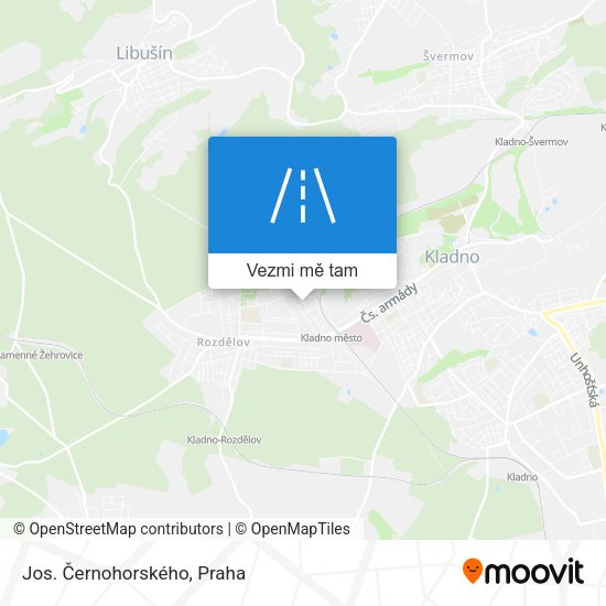 Jos. Černohorského mapa