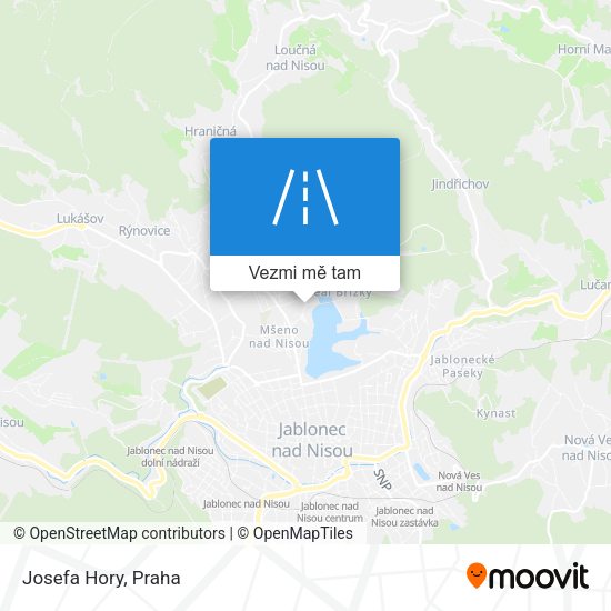 Josefa Hory mapa